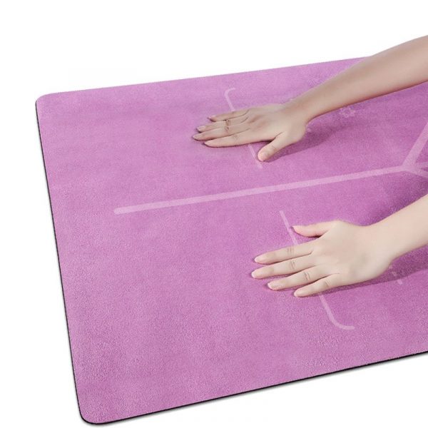 microfiber suede rubber yoga mat