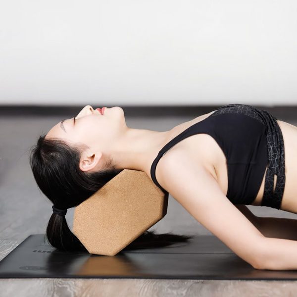 yoga block in practice