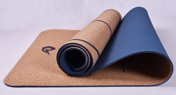 Sunbear Sport cork tpe yoga mat, nonslip lightweight exercise mat