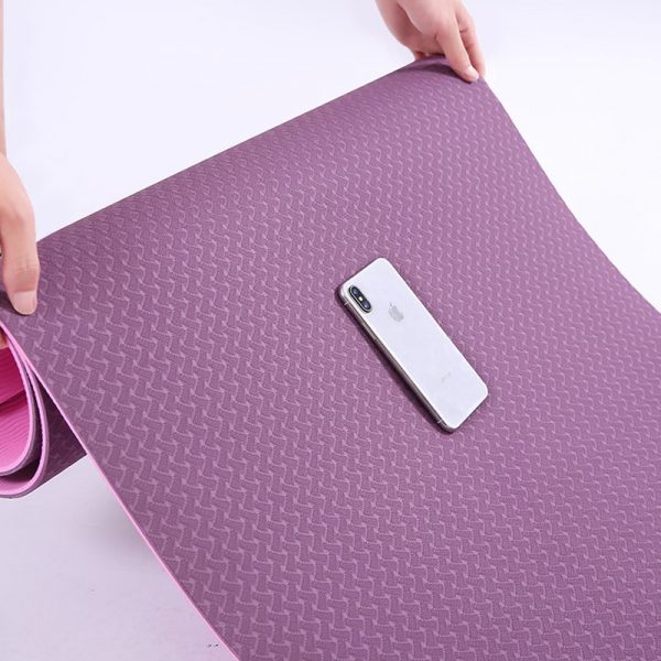 Sunbear Sport Double layer TPE yoga mat, durable exercise mat, Linen rubber yoga mat manufacturer in China, yoga mat wholesale & dropshipping