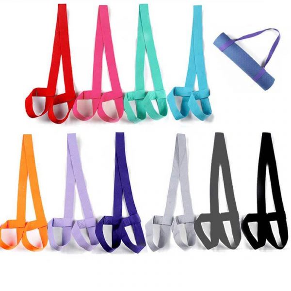 Cotton Yoga Carrying Strap Multi Colors