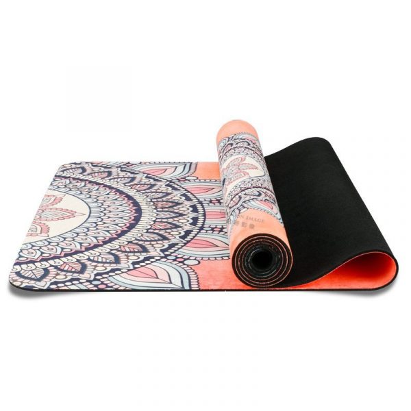 printing suede rubber yoga mat