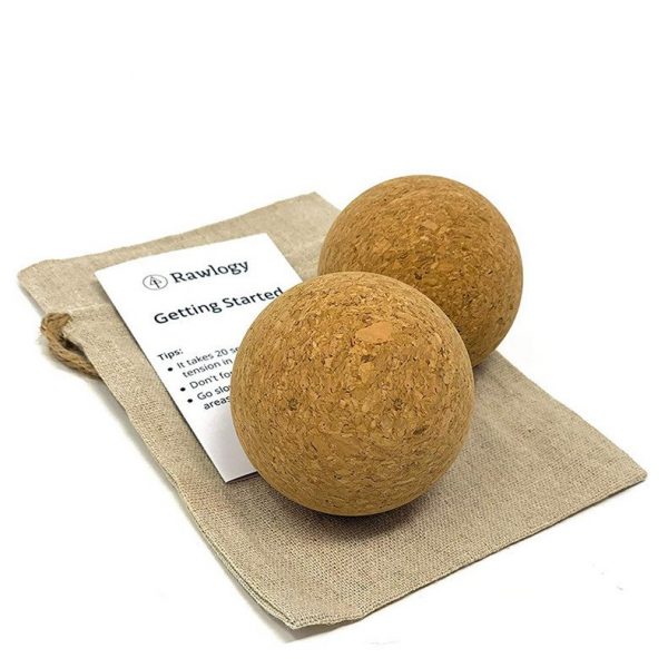Therapy massage ball for recovery, cork massage ball