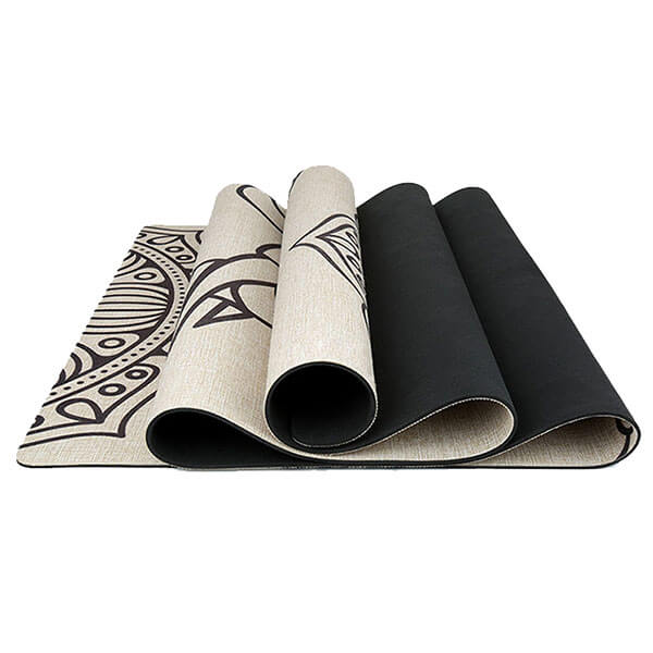 Double layer TPE Yoga Mat Anti-microbial with Custom Design