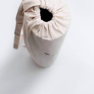 Canvas Cotton Yoga Bag with Wooden Ball Decoration