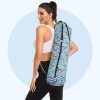 lulu yoga mat carrying sports bag on shoulder