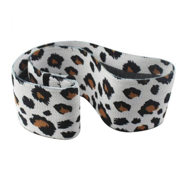 Yellow Leopard Print Booty Bands Hip Circle Provided by Sunbear Sport