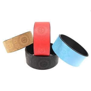 PU Rubber Yoga Wheel, Cork Rubber Wheel by Sunbear Sports