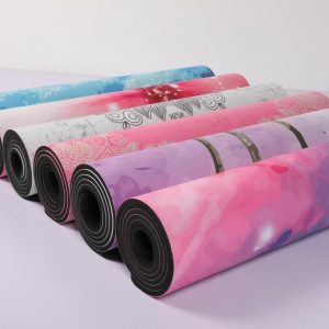 Sunbear Sport Print Microfiber Suede Natural Rubber Yoga Mat Wholesale & dropshipping