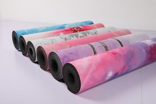 Sunbear Sport Print Microfiber Suede Natural Rubber Yoga Mat Wholesale & dropshipping