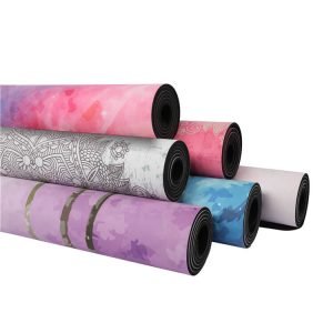 Sunbear Sport Print Microfiber Suede Natural Rubber Yoga Mat Wholesale & dropshipping