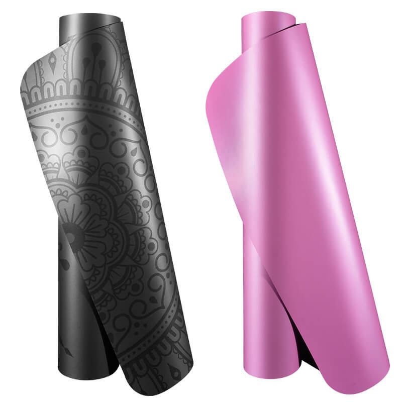 Wholesale Glossy PU Rubber Non-slip Yoga Mat