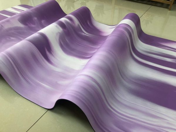 Lulu Swirl Polyurethane Rubber PU Yoga Mat Mixed Designs