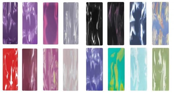 Lulu Swirl Polyurethane Rubber PU Yoga Mat Mixed Designs - Image 5