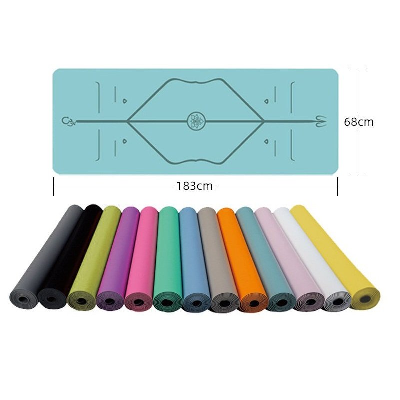 polyurethane pu rubber yoga mat, small quantity OEM