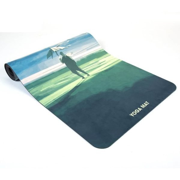 Suede TPE yoga mat brand OEM, small quantity accepted, welcome to contact us for more detaiil