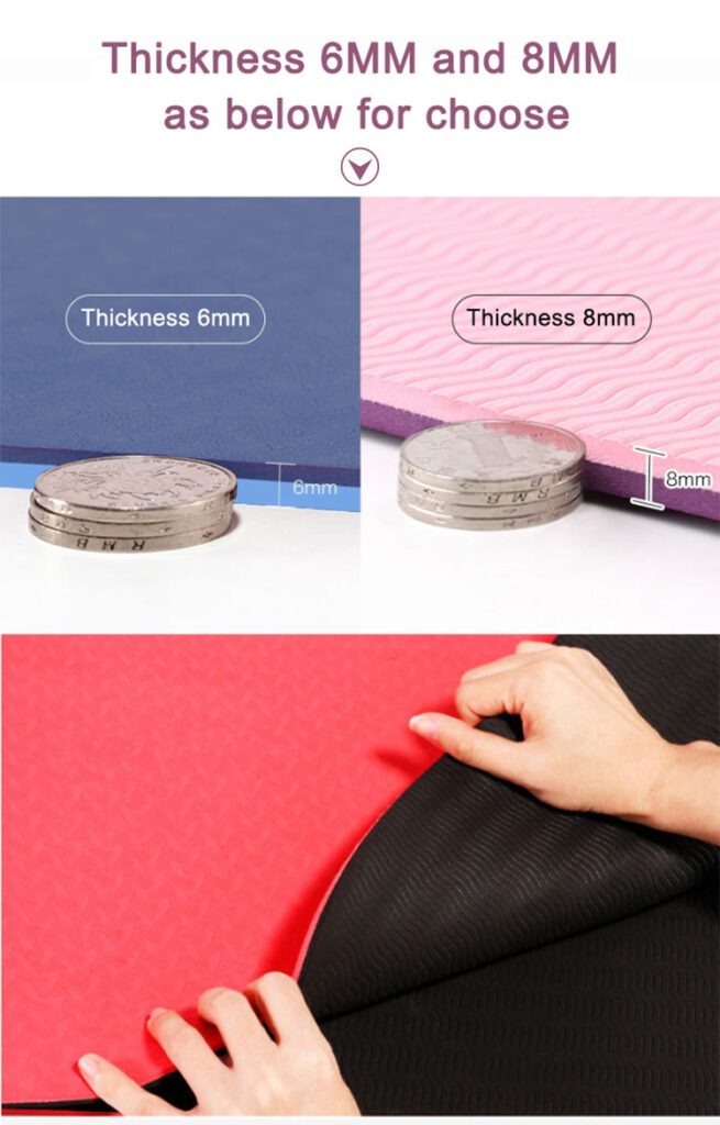 double layer tpe yoga mat